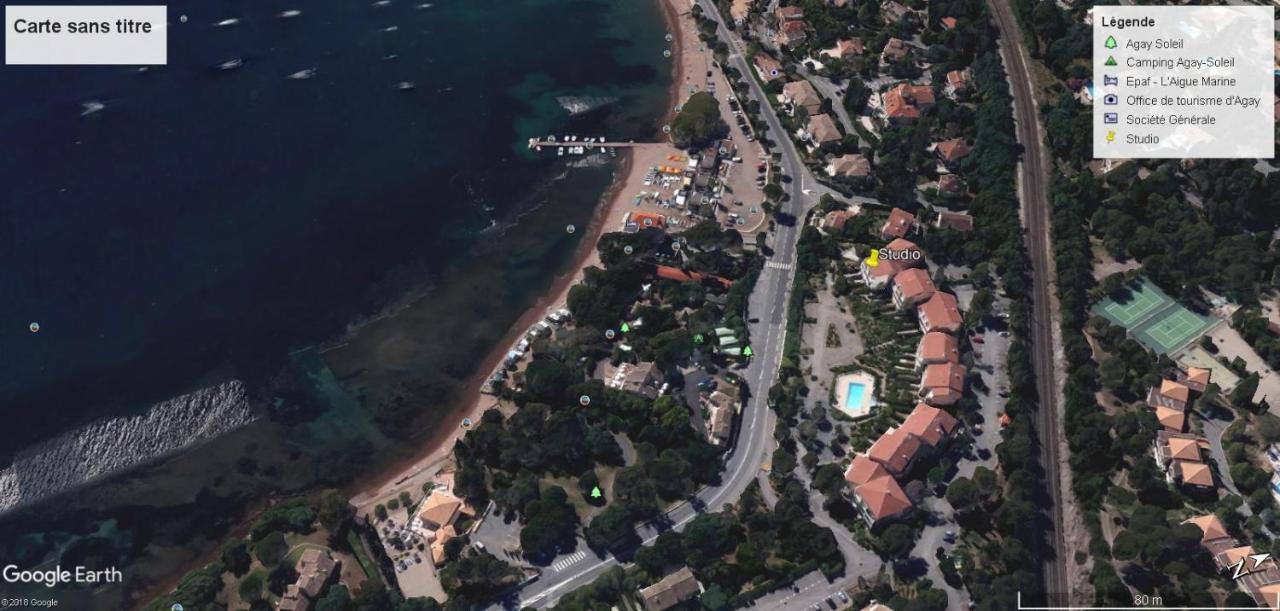 Appartement Vue Mer Piscines Parking Les Coraux Agay Plage Saint-Raphael  Bagian luar foto